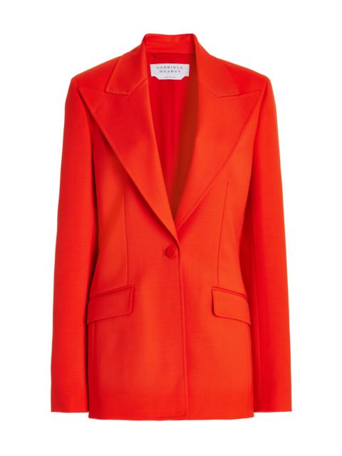 GABRIELA HEARST Leiva Blazer in Tonic Orange Sportswear Wool