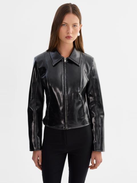 LAMARQUE JOYCE | Faux Patent Leather Jacket