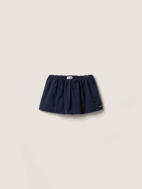 Miu Miu Poplin miniskirt