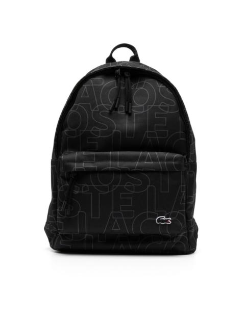 LACOSTE logo-print canvas backpack