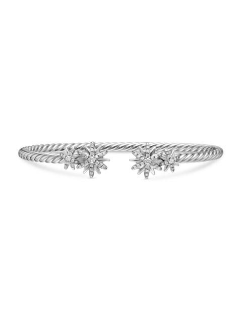 DAVID YURMAN Women's Starburst Cable Bracelet in Sterling Silver - Diamond