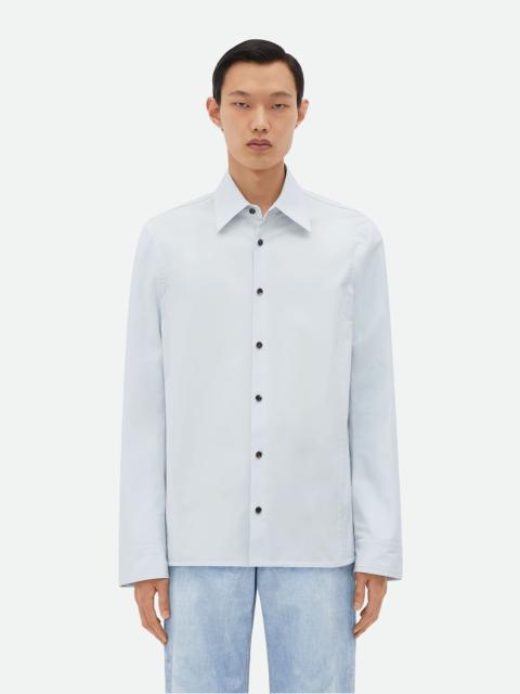 Cotton Shirt With Storm Flap