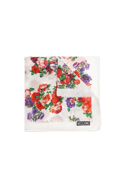 Moschino floral travel scarf