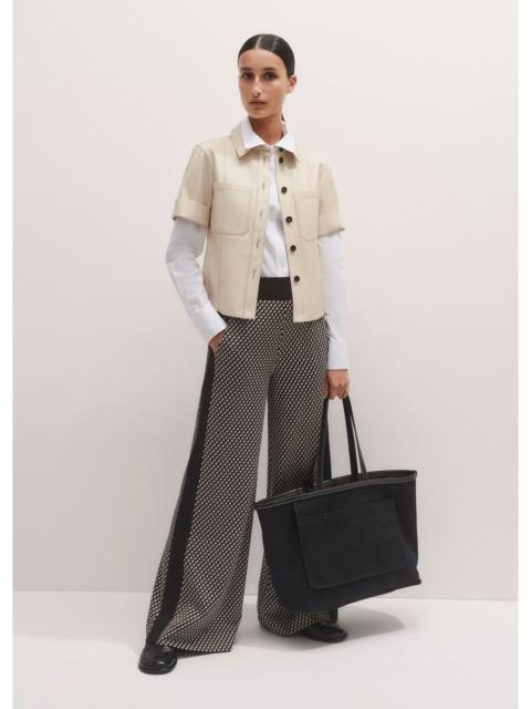 ME+EM Travel Tailoring Geo Jacquard Wide-Leg Pant