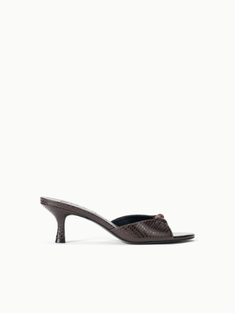 STAUD STAUD BRYNN MULE ESPRESSO SNAKE