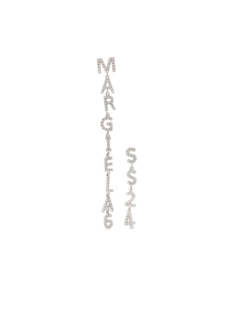 MM6 Maison Margiela logo-charm drop earrings