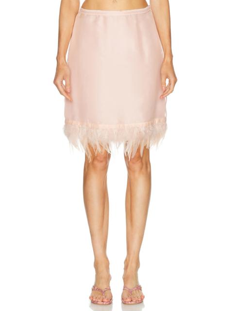 STAUD Lark Silk Skirt