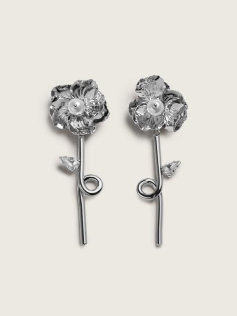 Simone Rocha Blooming Poppy Drip Earrings