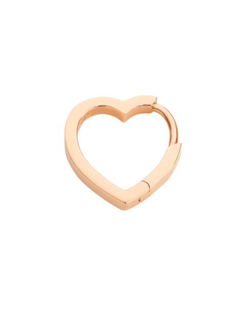 REPOSSI Women's Antifer 18K Pink Gold Small Heart Hoop Single Earring - Pink Gold