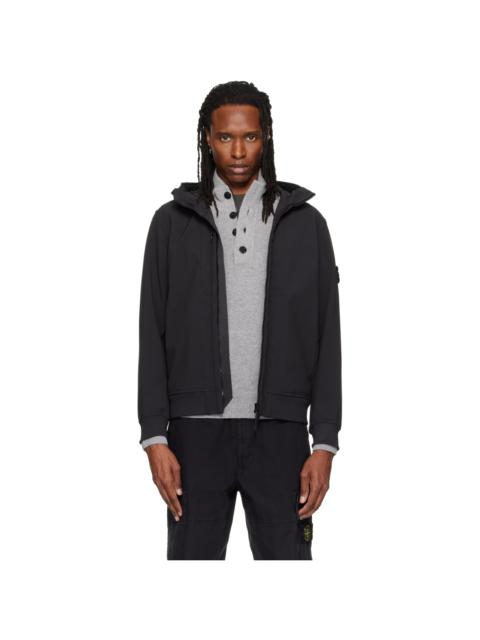 Stone Island Black Q100004 Soft Shell-R_E.DYE Technology Jacket