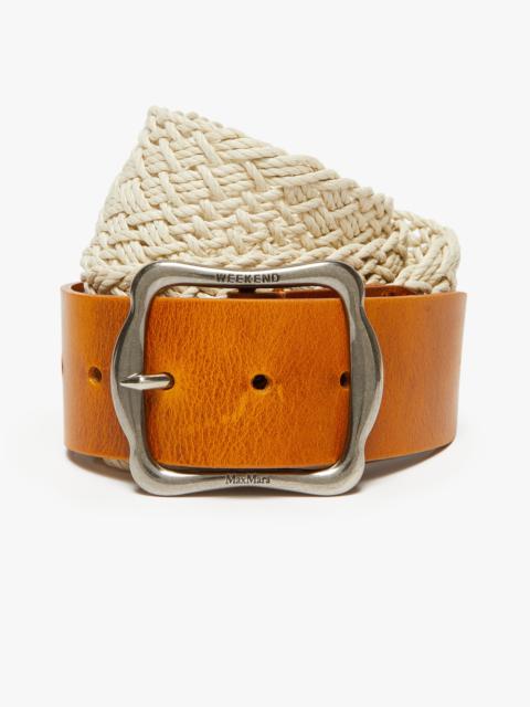 Max Mara Woven cotton belt
