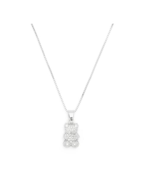 CRYSTAL HAZE Pave Nostalgia Bear crystal necklace
