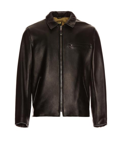 Schott Collar Lamb Leather Jacket
