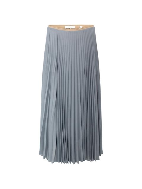 draped pleated skirt