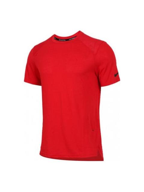 Nike Nike Quick Dry Breathable Basketball Athleisure Casual Sports Short Sleeve Red 891685-657