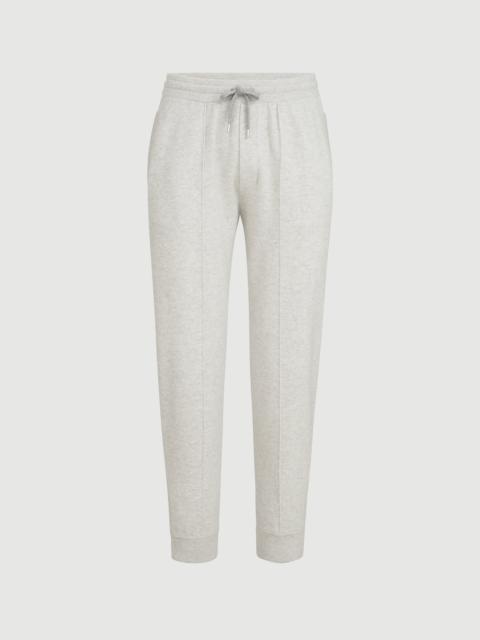 Brunello Cucinelli Cashmere double knit trousers with crête detail and elasticated zipper cuffs
