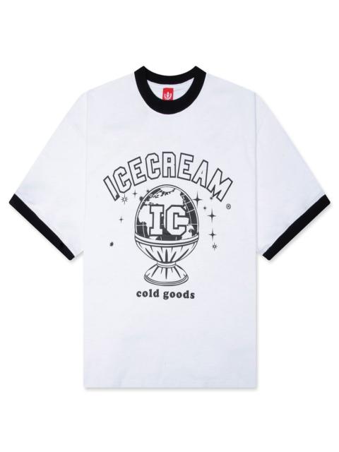 ICECREAM DELIVERY S/S KNIT TEE - WHITE