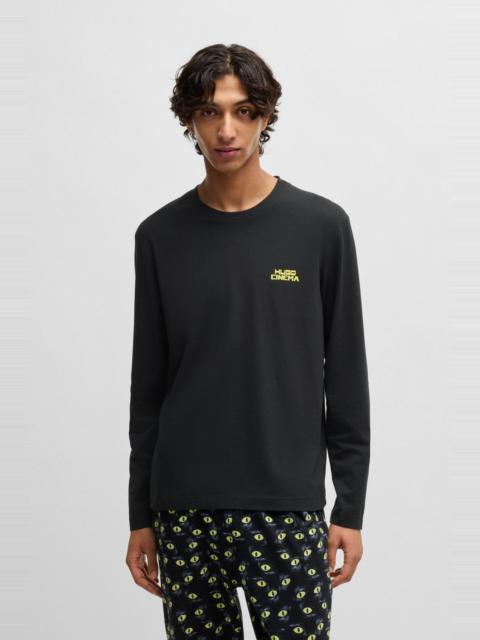 HUGO STRETCH-COTTON PAJAMAS WITH 70S FILM GRAPHICS