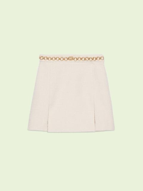 GUCCI Fine bouclé blend skirt