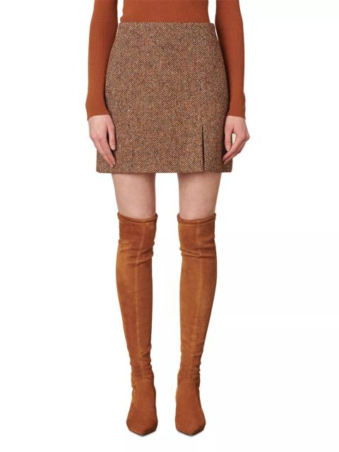Mimi Herringbone Mini Skirt