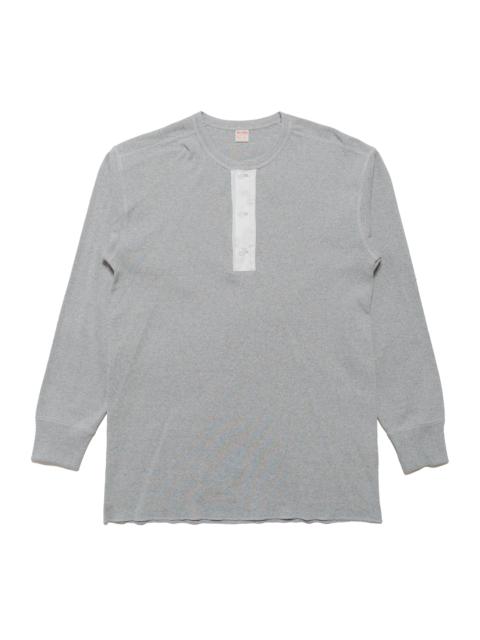 The Real McCoys MC23111 Union Henley Undershirt L/S Grey