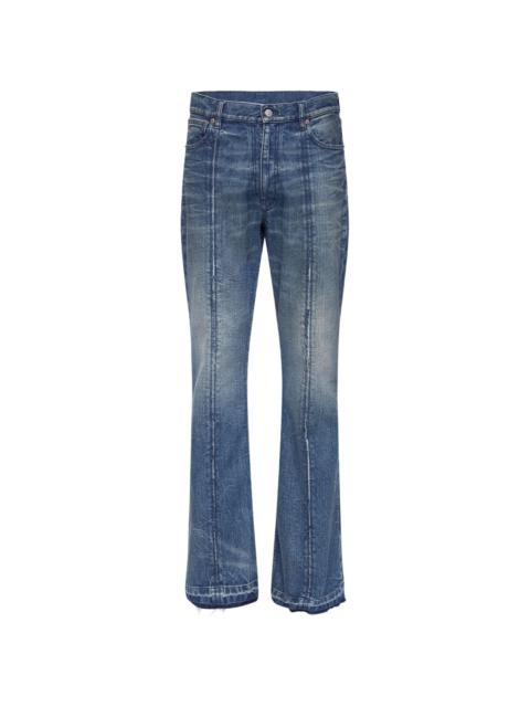Numbers-motif jeans