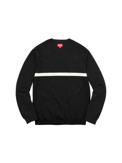 Supreme Supreme Split Pique Crewneck Black