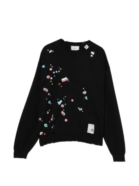 Maison MIHARAYASUHIRO graphic-appliqué sweater