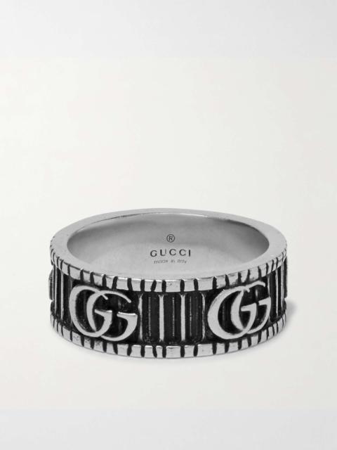 GUCCI Engraved Silver Ring