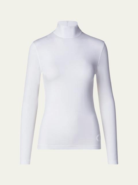 AKRIS Turtleneck Long-Sleeve Modal-Stretch Top