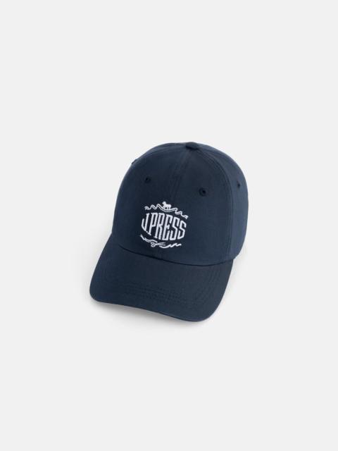 J. PRESS MADE-IN-USA NAVY J. PRESS EMBROIDERED LOGO DAD HAT
