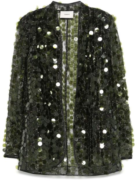 COPERNI trompe l'oeil sequinned jacket