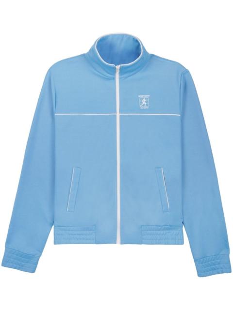 Sporty & Rich logo-print zip-up jacket