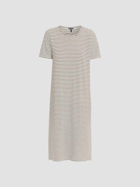 EILEEN FISHER Women's Striped Cotton Midi Dress - Olive