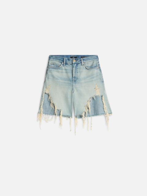 7 For All Mankind MANKIND Lola Shorts in Peaches