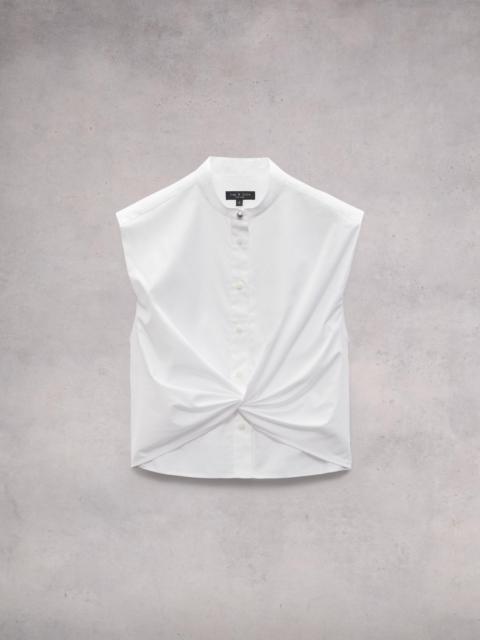 Louisa Cotton Poplin Sleeveless Shirt
Slim Fit Button Down