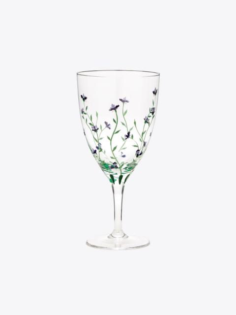 TORY BURCH Jolie Fleur Wine Glass, Set of 2