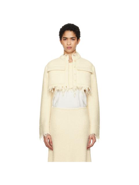 Jil Sander Off-White Cropped Jacket