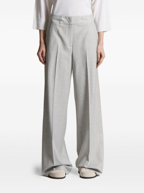 PESERICO pleated wide-leg trousers