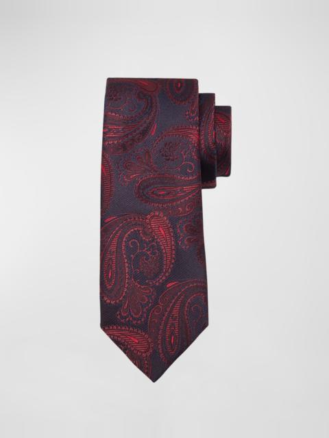 Men's Woven Paisley Silk Tie