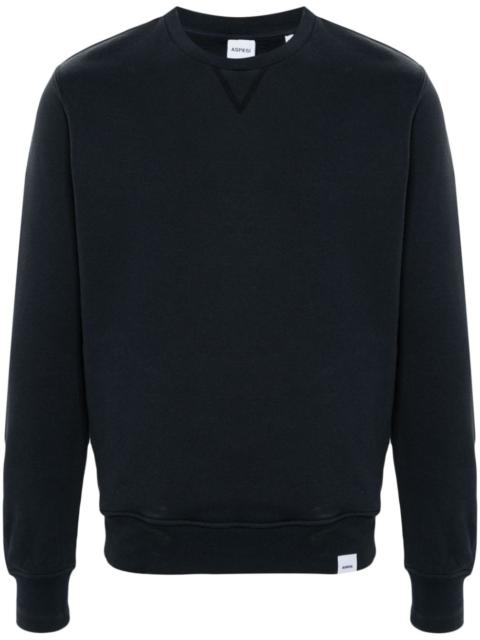 Aspesi logo-tag cotton sweatshirt