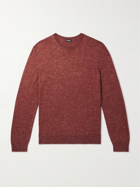 ZEGNA Mulberry Silk, Cashmere and Linen-Blend Sweater