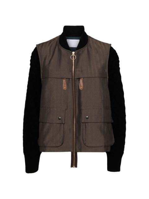 Kolor double-layered jacket