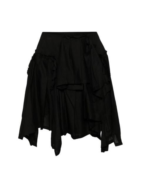 Yohji Yamamoto asymmetric-design skirt