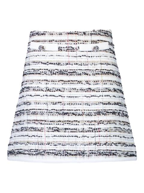 GIAMBATTISTA VALLI tweed striped mini skirt
