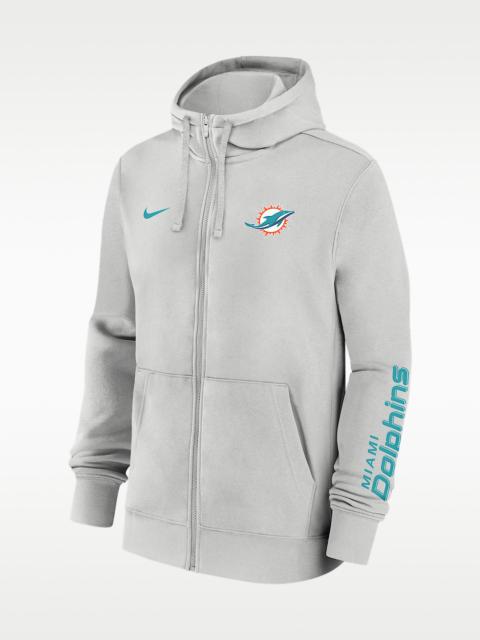 Nike Miami Dolphins Club Men's Nike NFL Full-Zip Hoodie