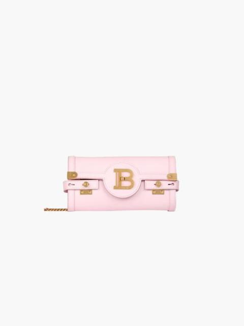 Balmain Smooth pastel pink leather B-Buzz 23 clutch bag