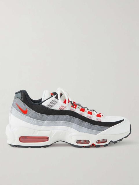 Air Max 95 QS Suede-Trimmed Panelled Canvas and Mesh Sneakers