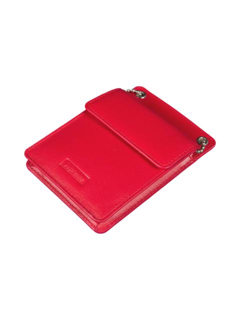 Supreme Supreme Leather ID Holder and Wallet 'Red'