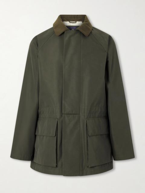 Loro Piana Horsey Leather-Trimmed Storm System® Tech-Shell Field Jacket